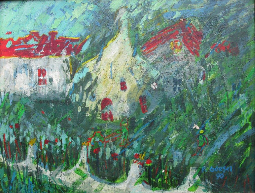 Pawel-Gorski-miasto-2-1996-putno-enkaustyka-75×58-z-cyklu-miasta